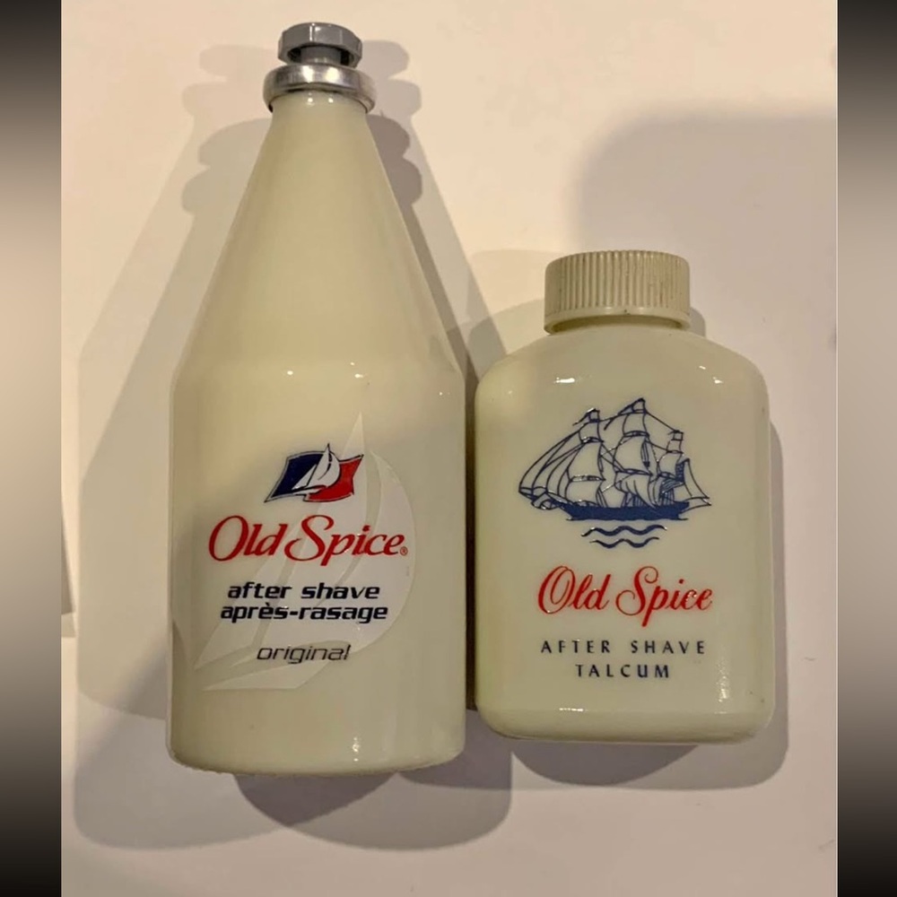 2 Vintage Old Spice bottles